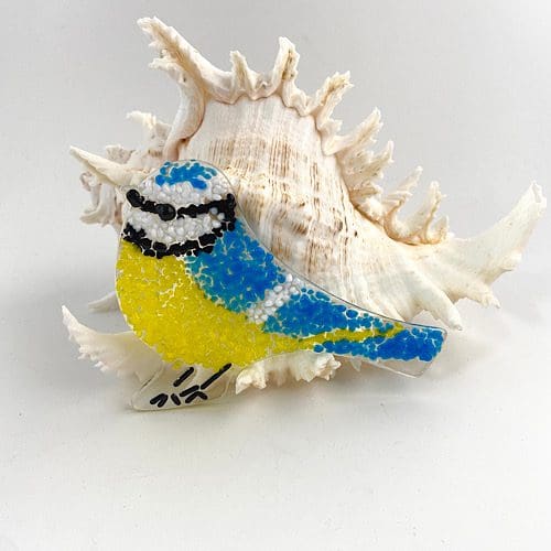 Fused Glass Bluetit Suncatcher Kit - Image 5