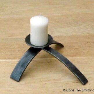 Hand Forged Arch Candle Holder
