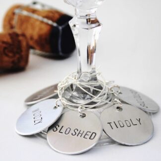 wine o’clock wine glass charms