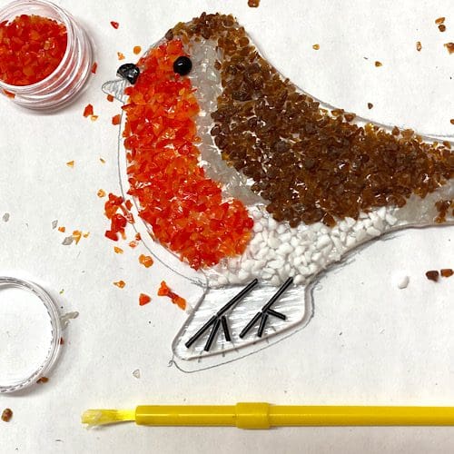 Fused Glass Robin Suncatcher Kit - Image 2