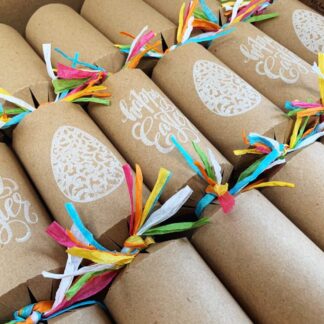 easter eco crackers, personalised easter crackers