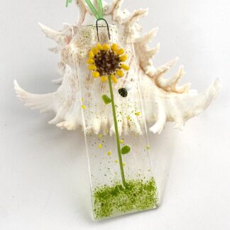 Fused Glass Sunflower Suncatcher