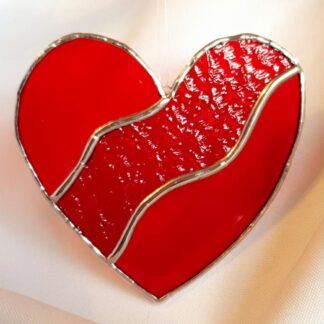 Stained Glass Love Heart Suncatcher