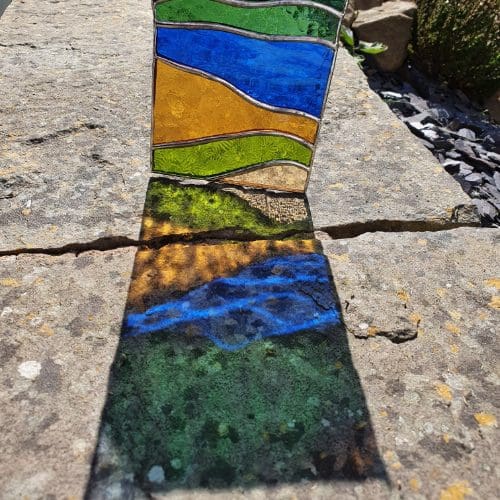 Stained Glass Lakeside Suncatcher - Image 2