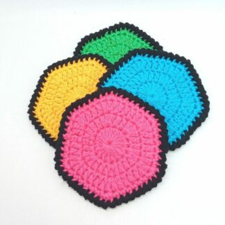 Hexagon drink coasters