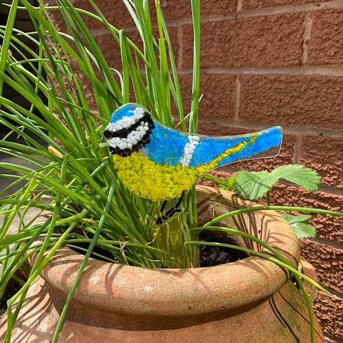 Fused Glass Bluetit Suncatcher Kit - Image 7