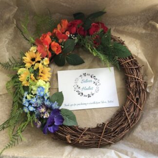 Rainbow wreath