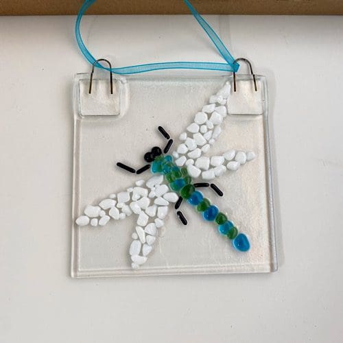 Dragonfly Fused Glass Suncatcher Kit - Image 2