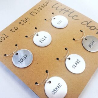personalised wine glass charms