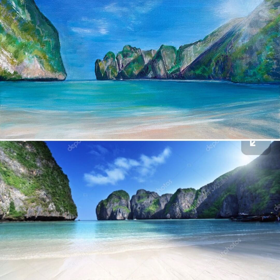 Bespoke Energy Art Landscapes- Personalised Original acrylic Artwork - Image 4