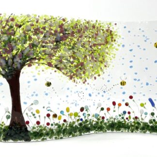 Cherry Blossom Tree & floral wave