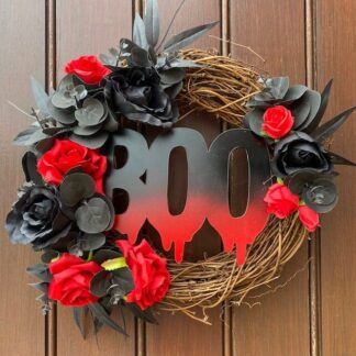 Halloween wreath BOO!