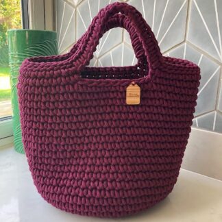 Blackberry Crochet Bag, Crochet Handbag