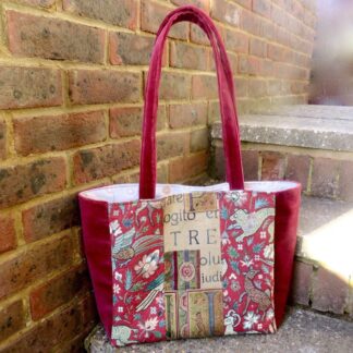 Burgundy tote
