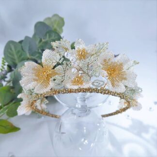 Eternal Bouquet Crystal Flower Bridal Wedding Tiara