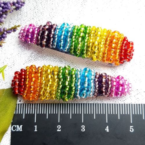 Rainbow Hair Snap Clips Set of Two - Image 8