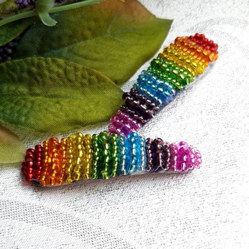 Rainbow Hair Snap Clips Set of Two - Image 6