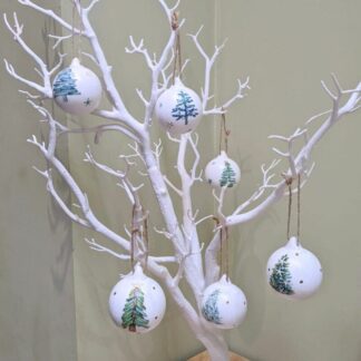 Christmas tree ceramic bauble decoration, design choice