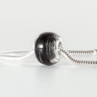 Lock of Hair Keepsake European Bead Bracelet - Memorial Jewellery - Loss of Loved One Gift
