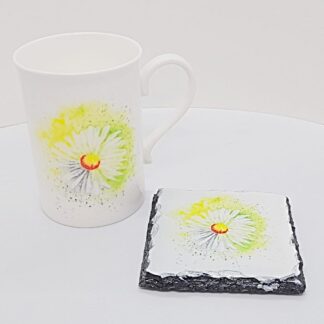 Daisy Fine Bone China Mug and Coaster duo