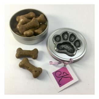 Dog Paw Print Treat Tin - Pocket Sized