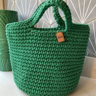 Emerald Green Crochet Bag, Crochet Handbag