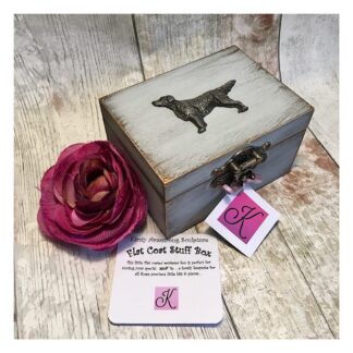 Flat coated Retriever Dog Memory Stuff Box
