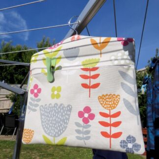 Floral print peg bag