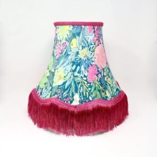 Floral print lampshade