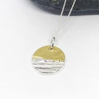 Golden Sunset Necklace - Hallmarked at the Edinburgh Assay Office