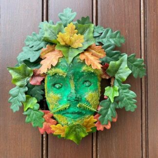 Small Green Man front door wreath
