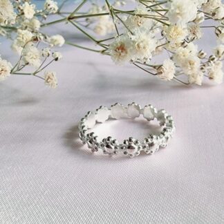 Handmade Sterling Silver Daisy Ring
