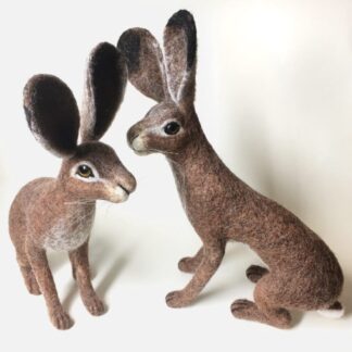 Needle felted hare made to order