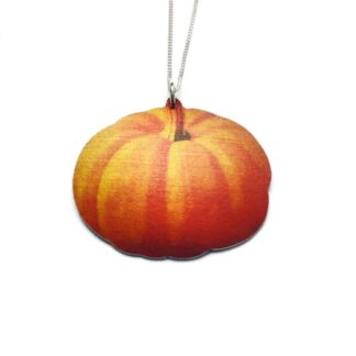 Orange Pumpkin Spooky Halloween necklace