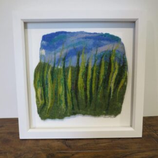Wet Felt Painting - Meadow Grasses. A Unique Gift for Her.