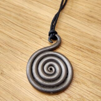 Hand Forged Metal Spiral Necklace Made By Chris The Smith Artist Blacksmith