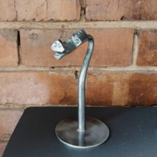 Hand Forged Dragon's Head Sculpture