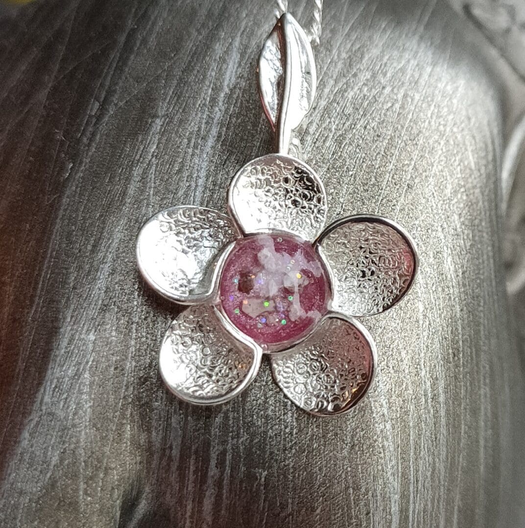 Pretty Buttercup Memorial Ashes Necklace - Image 4