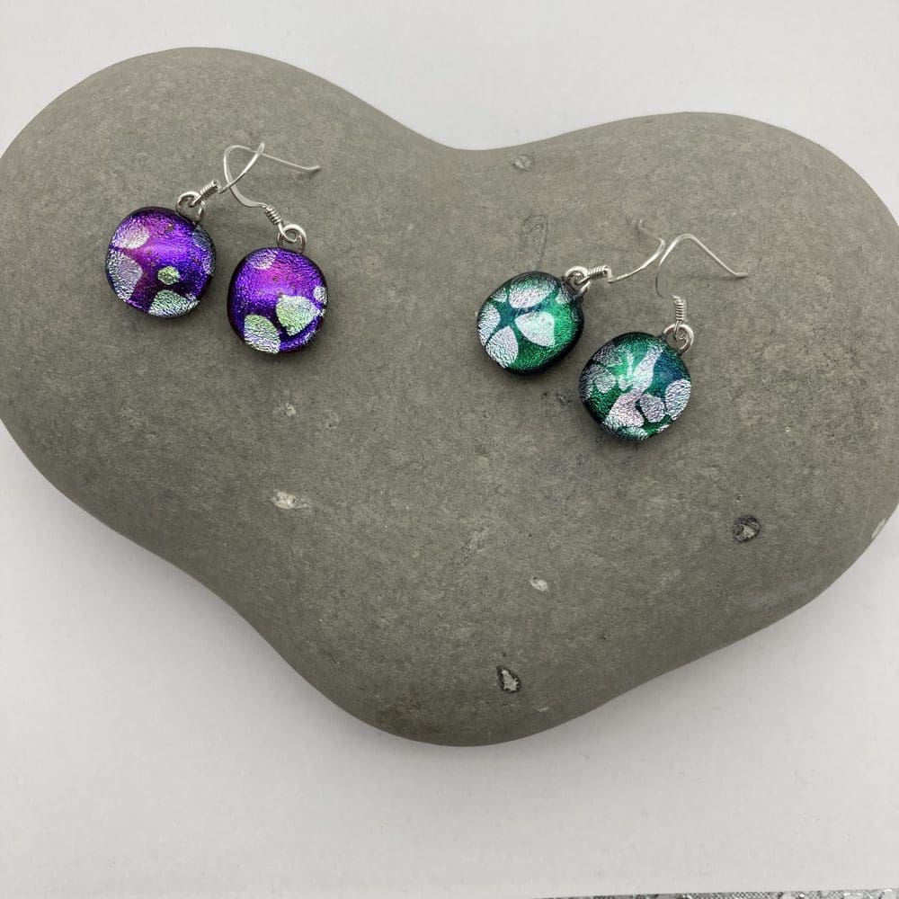 Cherry blossom pattern earrings