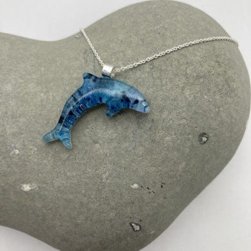 Dolphin fused glass necklaces - Image 3
