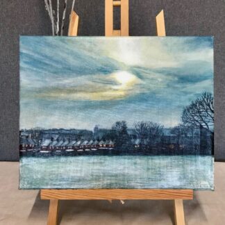 Frosty winter sky
