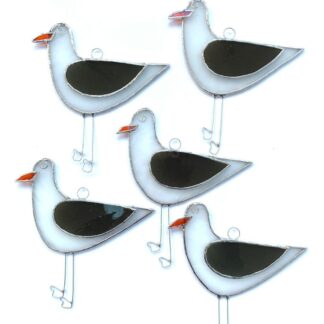Stained Glass Seagull Suncatcher