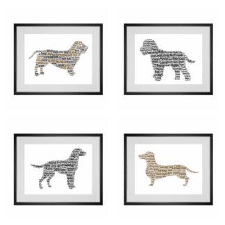 Personalised Dog Word Art Print (any breed of dog can be made)