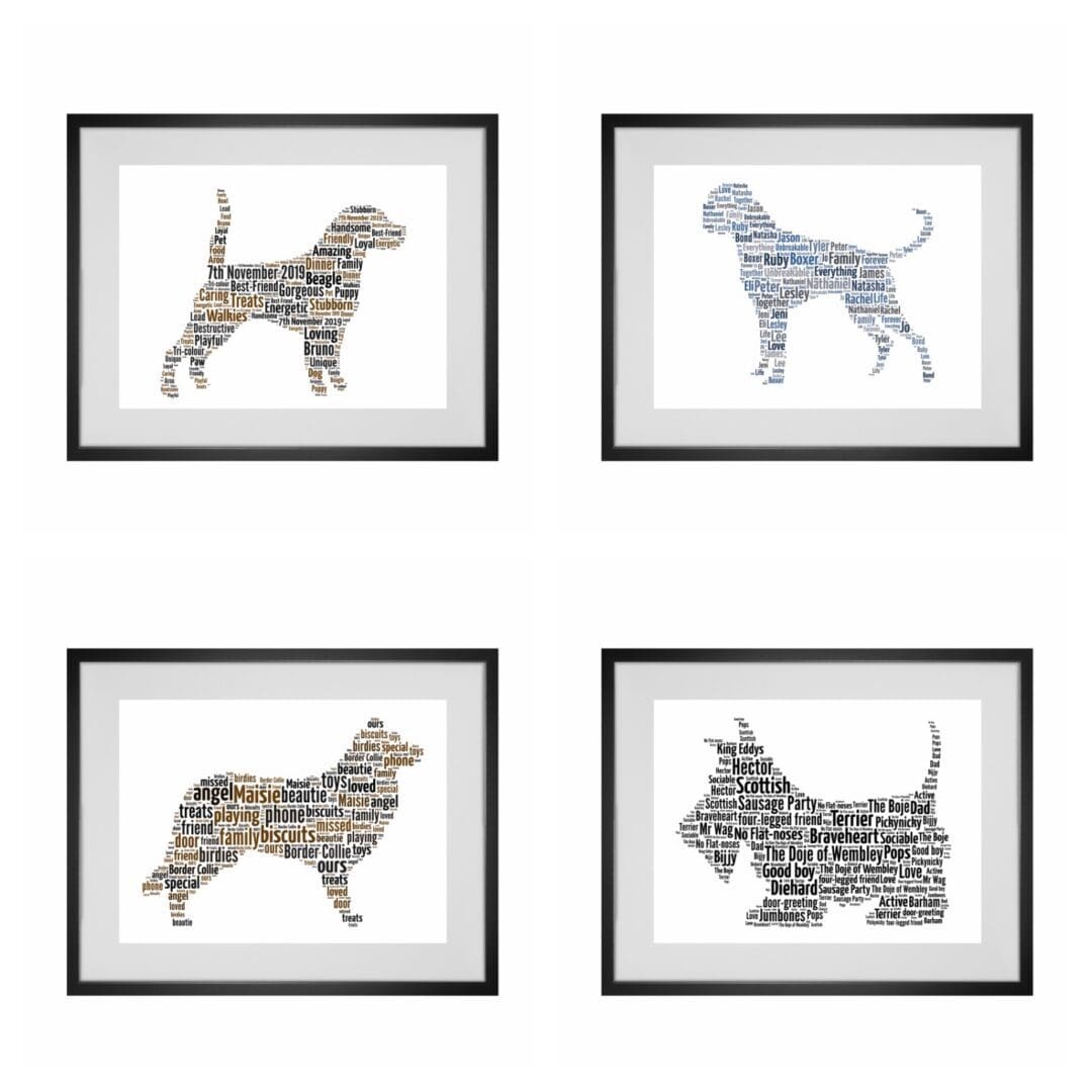 Personalised Dog Word Art Print (any breed of dog can be made) - Image 2