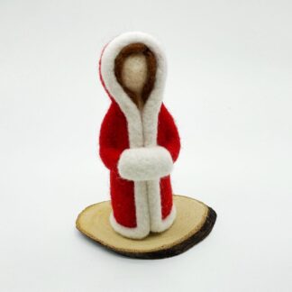 Needle felted Lady in Red