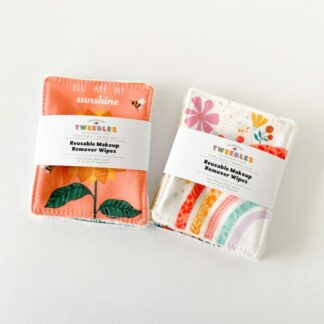 Reusable Makeup Remover Wipes - Sunflowers and Rainbows - in Aid of Ukraine