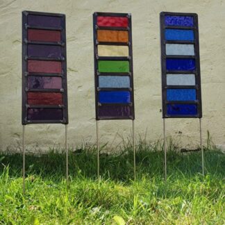 Stained Glass Garden Stake – Handmade Outdoor Plant Decoration UK