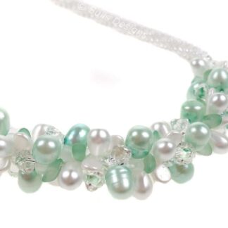 Complete Kit - Kumihimo 7 Strand Summer Mint Necklace