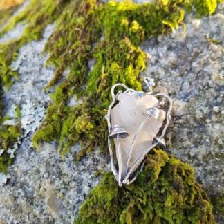 Mushroom Fairy Dart Elf Stone Pendant