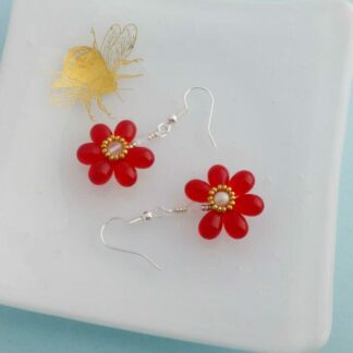 Blossom Flower Earrings - Six Colour Options Available